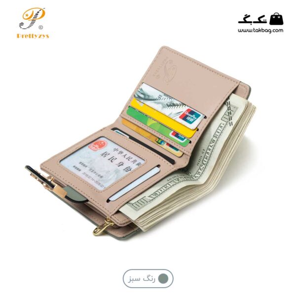 کیف پول زنانه برند پرتیز کد prettyzys PT22-1824 - Image 3
