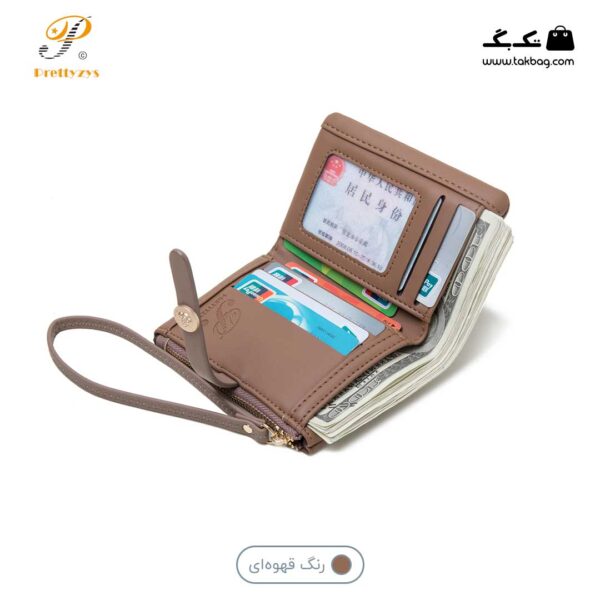 کیف پول زنانه برند پرتیز کد prettyzys PT22-1917 - Image 7