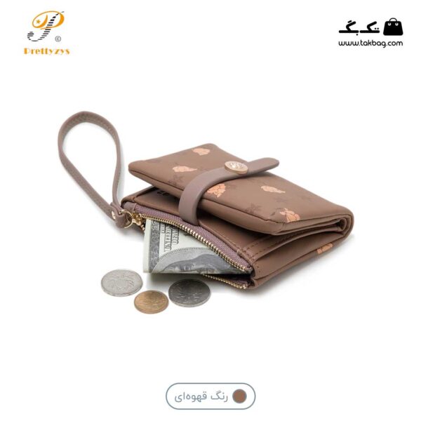 کیف پول زنانه برند پرتیز کد prettyzys PT22-1917 - Image 5