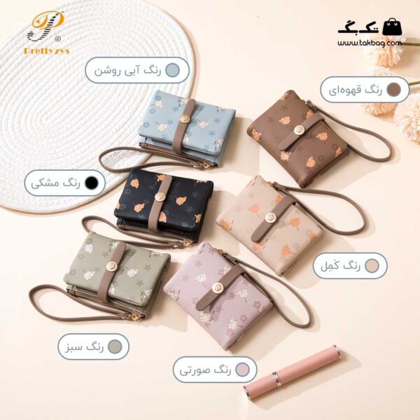 کیف پول زنانه برند پرتیز کد prettyzys PT22-1917 - Image 2
