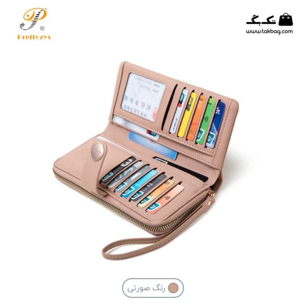 کیف پول زنانه برند پرتیز کد prettyzys PT22-1936 - Image 3
