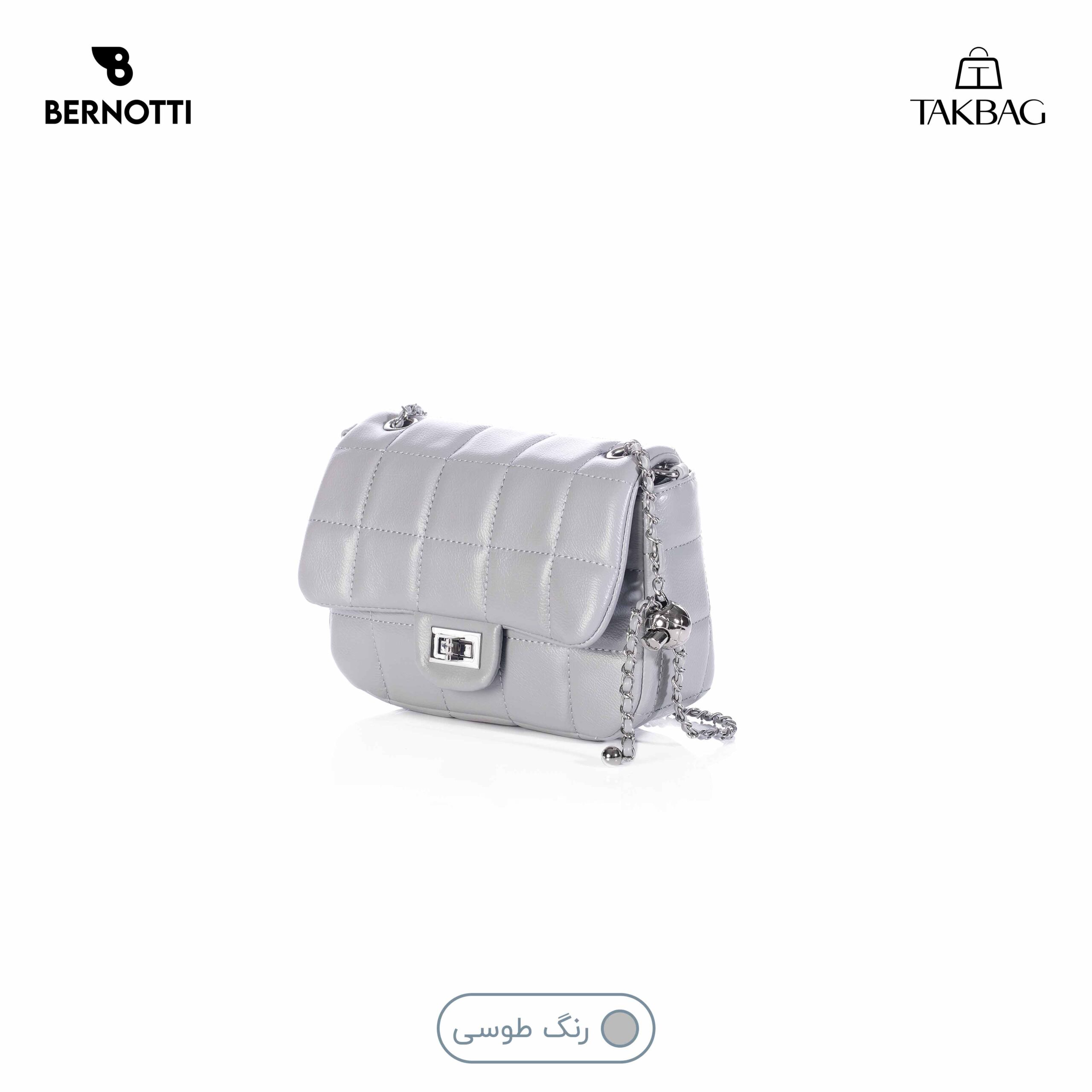 Bernotti-Brand-Women-Handbag-TB6730-Gray کیف رودوشی زنانه برند برنوتی کد TB-6730 - Image 1