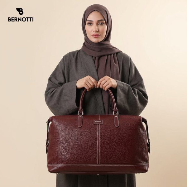ساک مسافرتی اسپرت برند برنوتی رنگ آلبالویی
