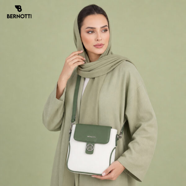 کیف دوشی دخترانه TB-7190 رنگ سبز تیره